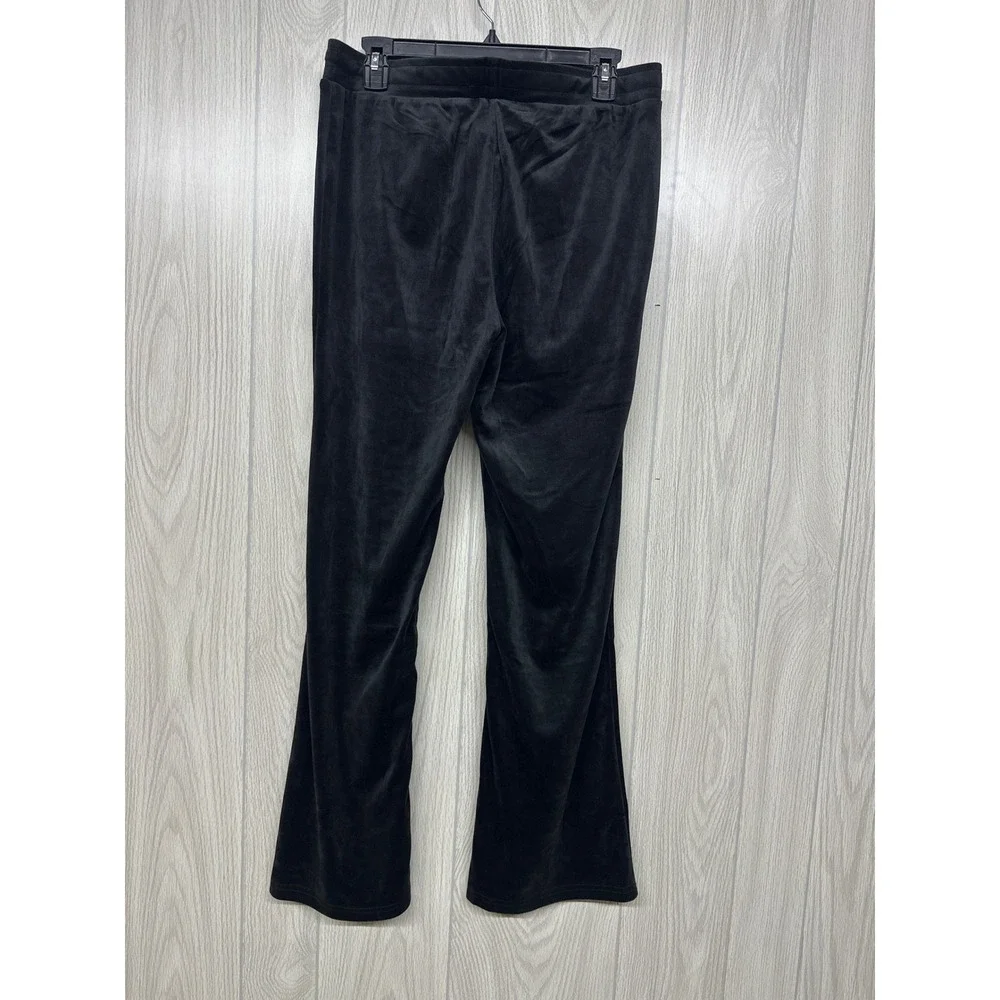 MessBebe velvet Black Zip up hoodie‎ and matching pants. Size L. NWT.